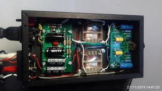 DIY Stereo amp with micro vacuum tubes 6P30B 6N17B 630 617