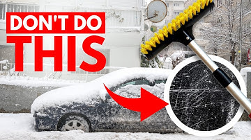 How to Use a Snow Brush Without Paint Damage Worries