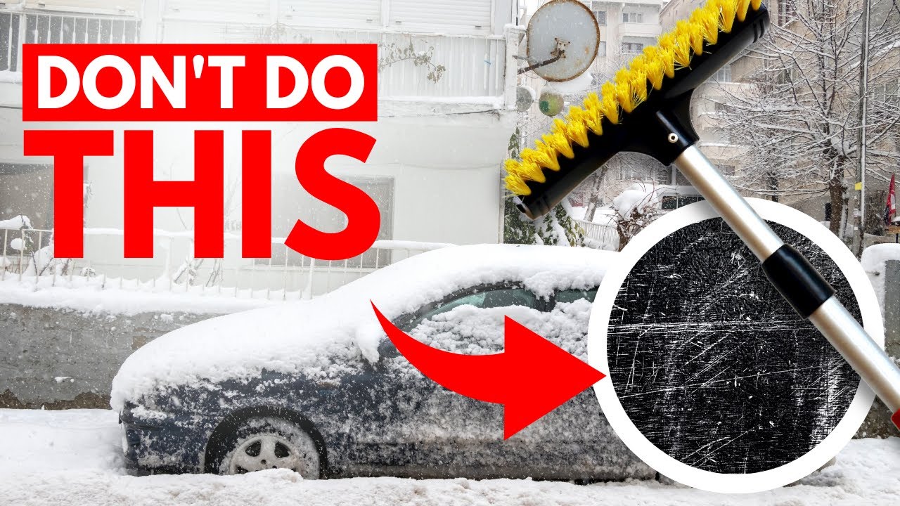 How to Use a Snow Brush Without Paint Damage Worries