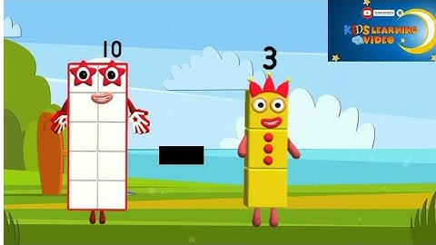 Numberblocks big to small squence subtraction | learn to count #mathsforkids #numberblocks