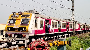 Extremely Dangerous Speed ICF made EMU Local Train Furious Madly Skipping through out Railgate