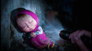 THEY FOUND the MASHA and the BEAR Characters in an ABANDONED House !!