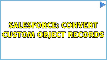 Salesforce: Convert Custom Object records
