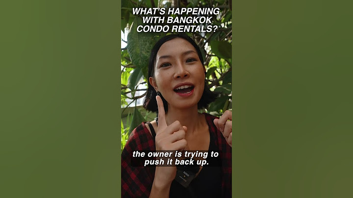 What's going on with Bangkok condo rentals? 🇹🇭