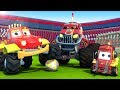 Monster Truck Dan Plays Soccer | Cartoons For Kids
