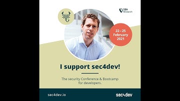sec4dev 2021 Teaser - Philippe De Ryck