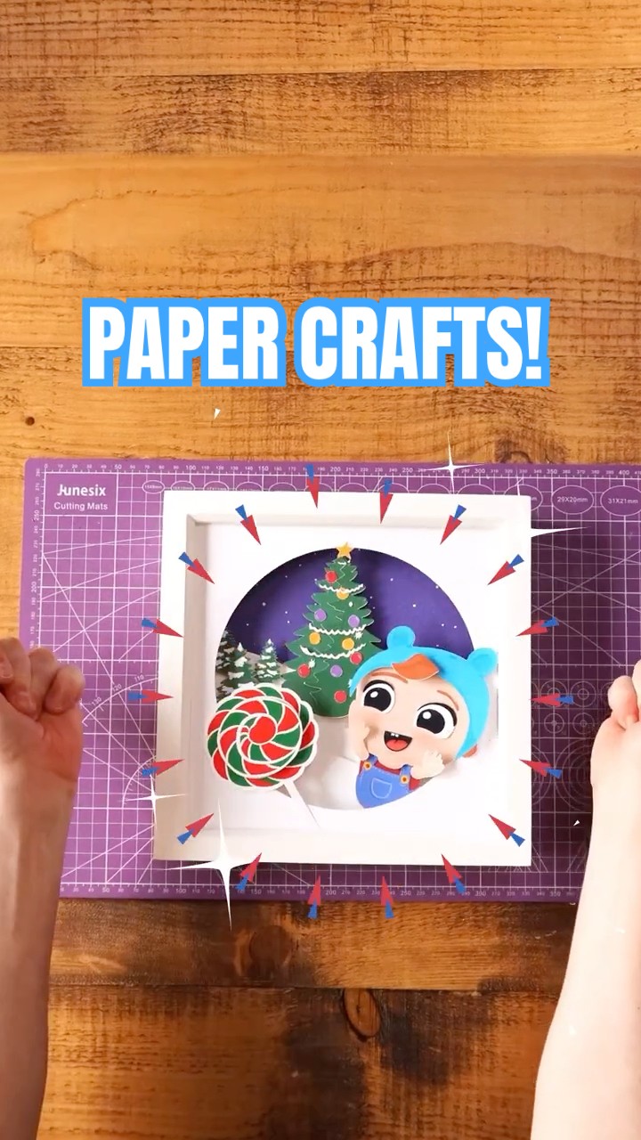 Winter Home Decoration! Crafting Paper Baby John #Shorts #Crafts #easyart