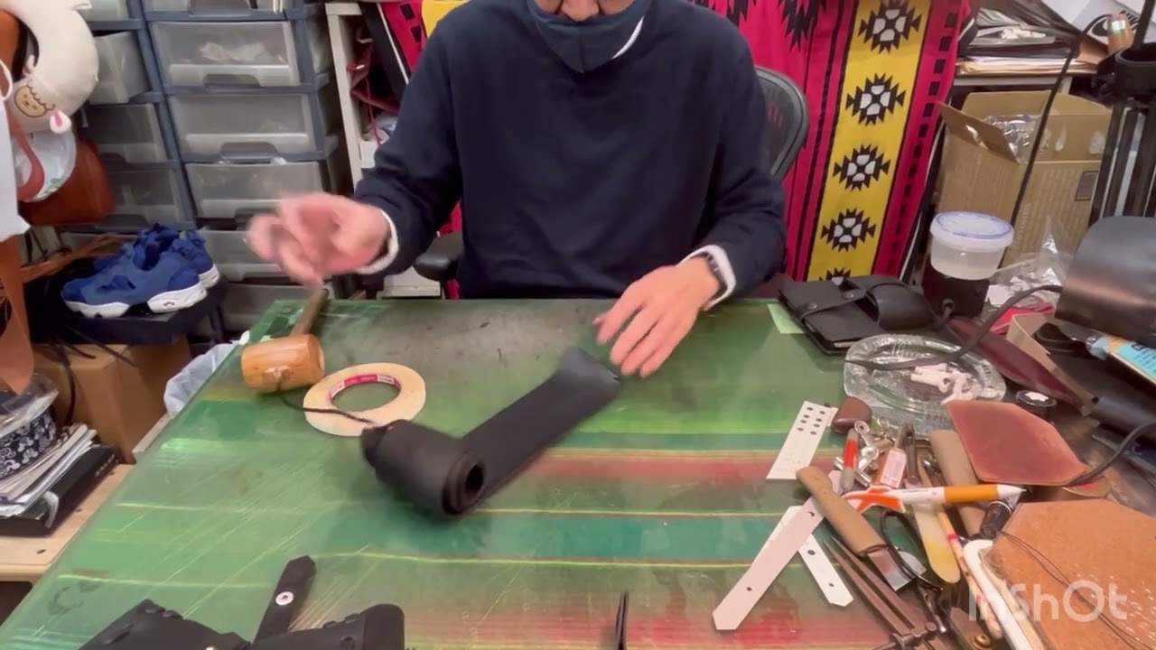 レッドムーン後藤流レザークラフト講座　⑧完結 レディースハンドキャリーバッグ製作　フルハンドメイドによるアメリカンレザークラフトに挑戦して下さい!!