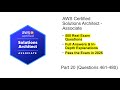 AWS Certified Solutions Architect (SAA-C03) | Real Exam Questions &amp; Answers | Part 20 (Q461-480)