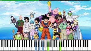 Video thumbnail of "What's my destiny Dragon Ball - Piano tutorial"