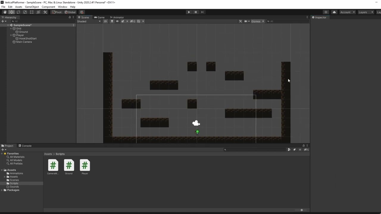 Making A Game Every Week - Game2 Vertical Platformer-Part 1