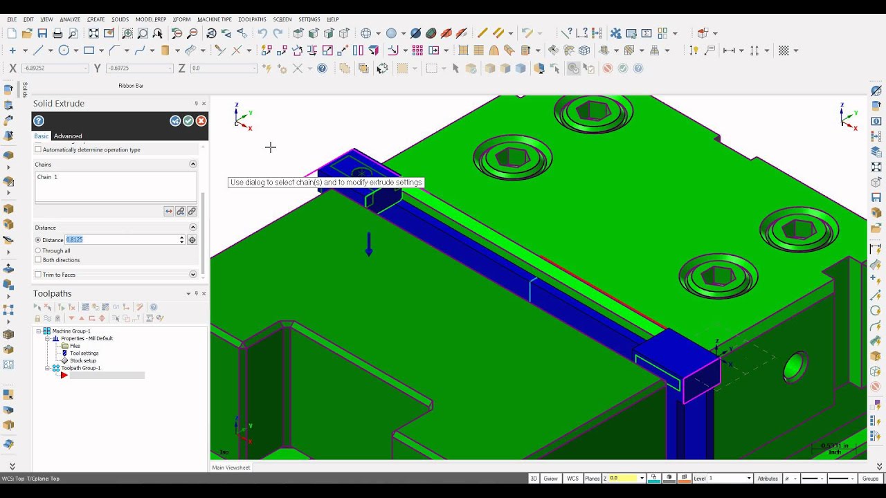 mastercam x5 extrusion operation cut body mastercam x5 extrusion operation cut body
