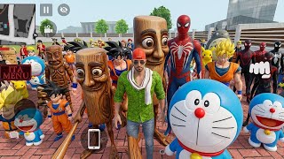 Indian Theft Simulator New Update: Spider-Man, Doraemon & Wooden Monster Gang! 🛠️🔥