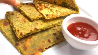 Palak Paneer Paratha | Paneer Stuffed Paratha | Spinach Paratha | Breakfast Recipes | Paneer Recipes