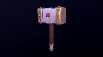 Modeling a 3D Stylized Hammer - Blender and Substance Painter