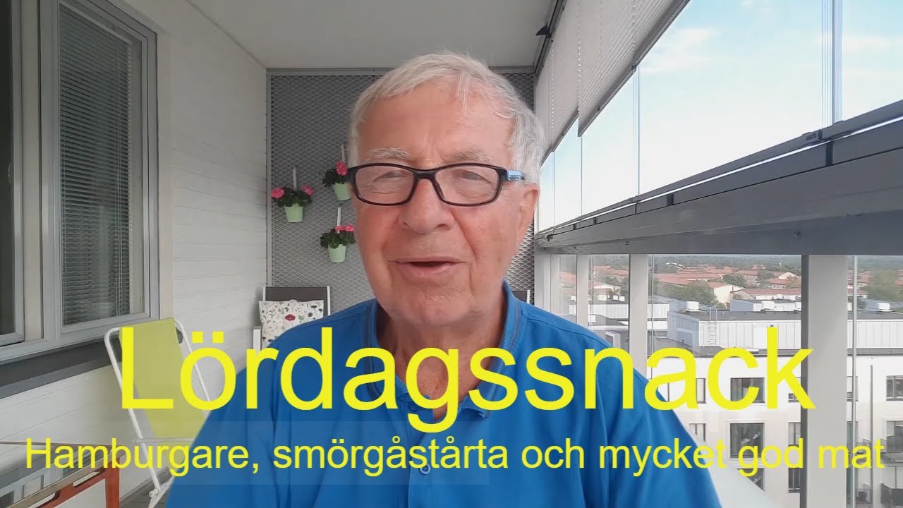 2020-08-08 LÖRDAGSSNACK Hamburgare, smörgåstårta och mycket god mat