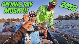 Opening Day MUSKY FISHING 2018! - Southern Wisconsin - Todays Angler