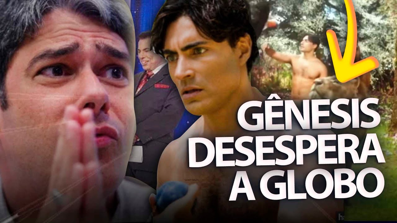 Gênesis da Record e Silvio Santos desesperam a Globo e Bonner é coagido na audiência