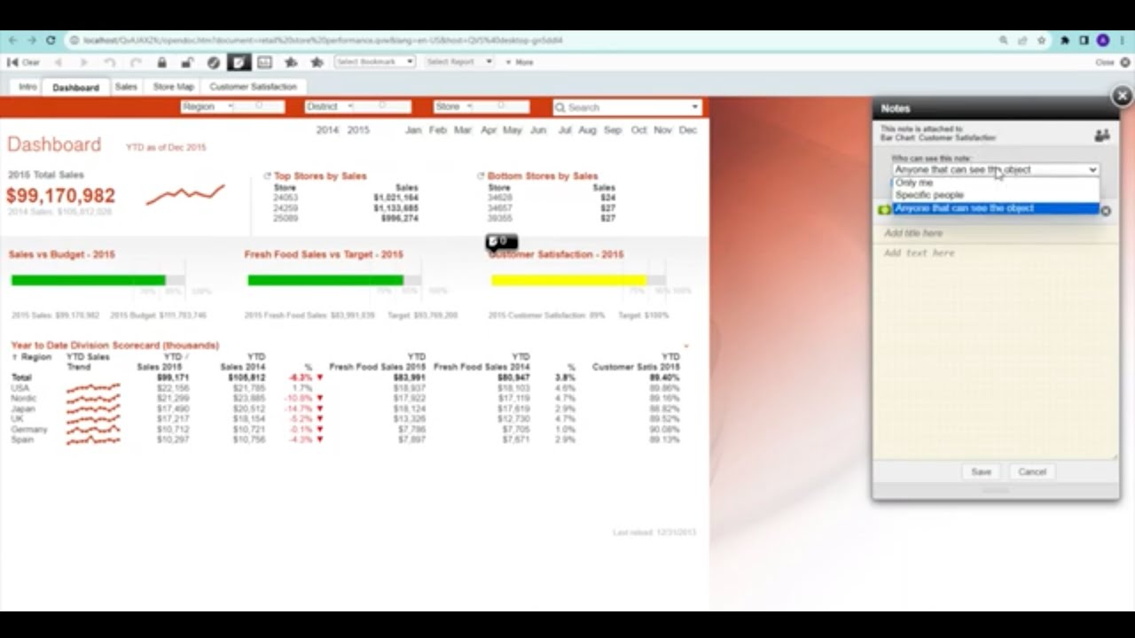 Qlikview Server (QMC) Performance Settings collaboration and Comments/ notes sharing