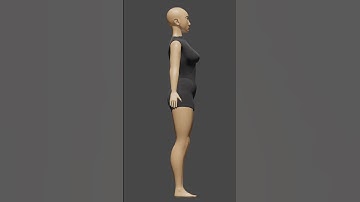 Female Base Mesh Preview #blender