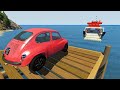 Car Jumps Into Ship - BeamNG drive