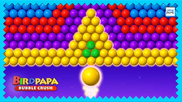 Birdpapa Bubble Shooter Game Level 51 - 55 🥽 ( बर्ड पापा बबल क्रश गेम प्ले ) @GamePointPK