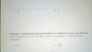 Grade 7 Module 2 Lesson 14: Fractions to Decimals uding long division