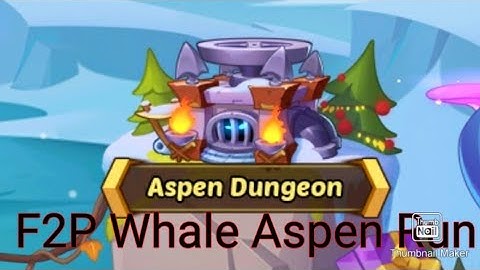 Idle Heroes- Whale F2P Acct Aspen Dungeon Run