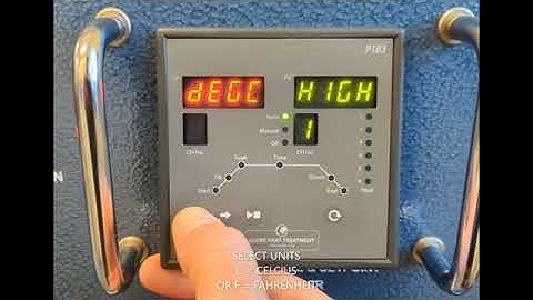 PWHT new eqpiments P183 Programmer setting