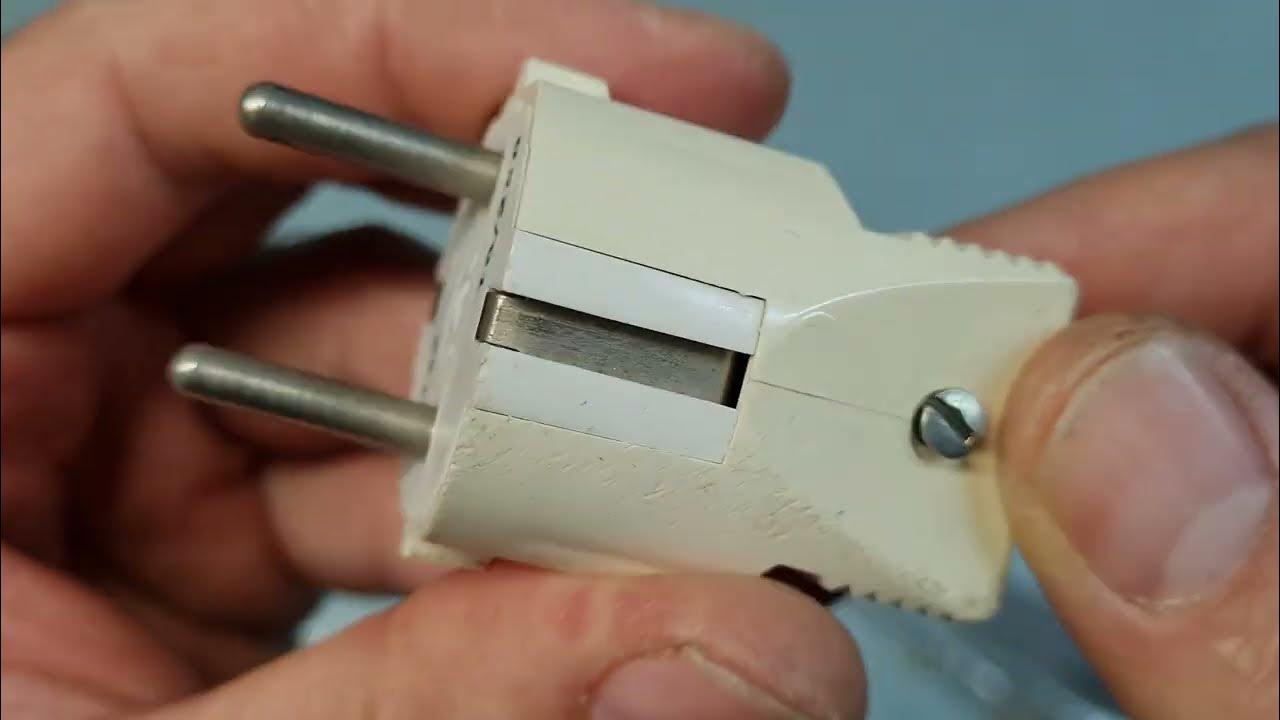 How to connect, splice the wires to a male plug, extension cord plug