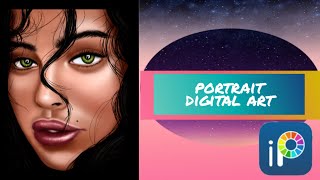 portrait digital art || girl ❤ ||Ibis paint x || usl|| arts&fashion || screenshot 1