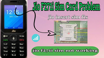 Jio F271i Sim Problem / how to jio f271i sim not working / f271i  insert sim problem fix  / #sim