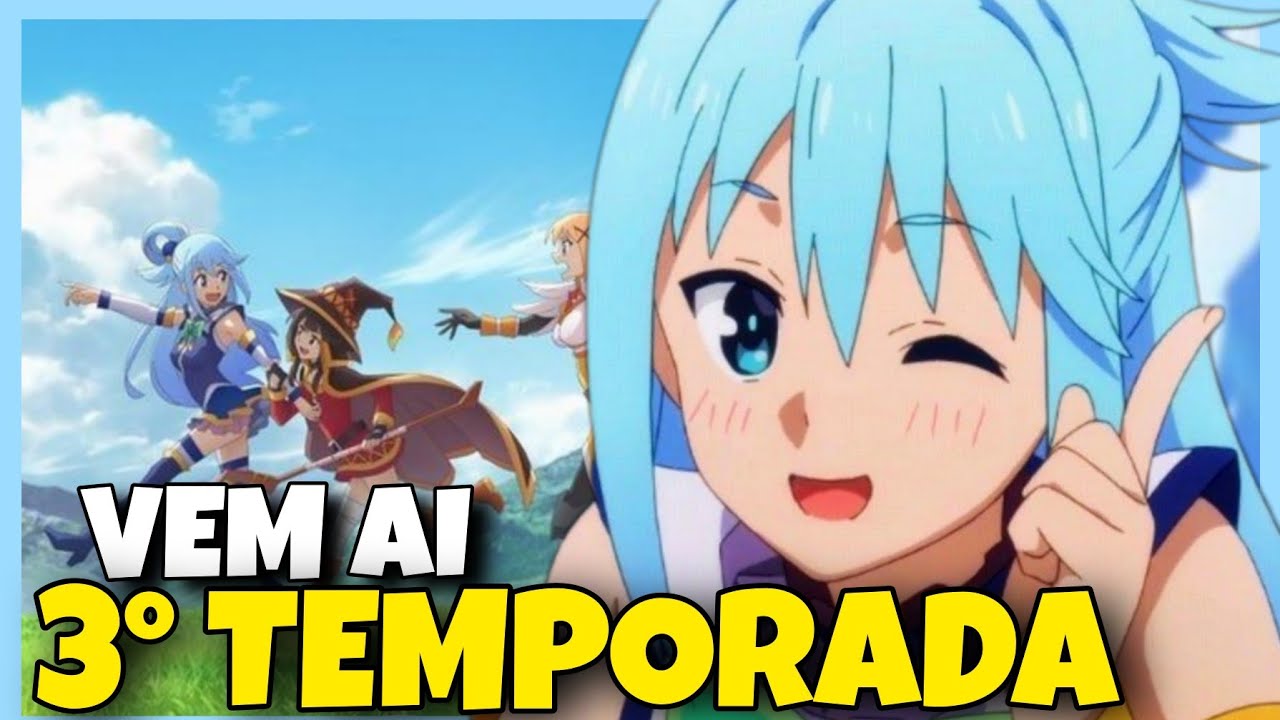 KONOSUBA 3ª TEMPORADA DATA DE LANÇAMENTO E OUTRAS INFORMAÇÕES! 