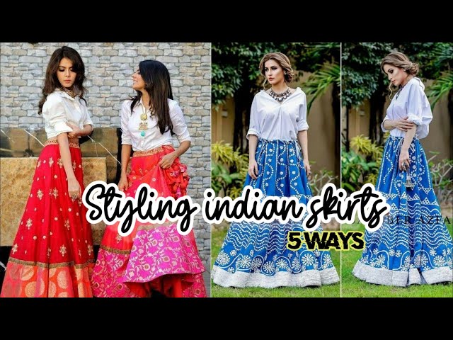 How to Wear Indian Skirt