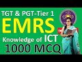 EMRS TGT/PGT | Knowledge of ICT | 1000 MCQ Mega LIVE | Full Syllabus Test | Final Revision 🔥