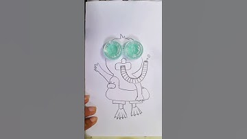 Creative painting using everyday objects and food #painting #diydrawing #diy #handmade