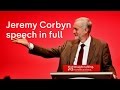 Jeremy Corbyn speech at Labour Party Conference 2015