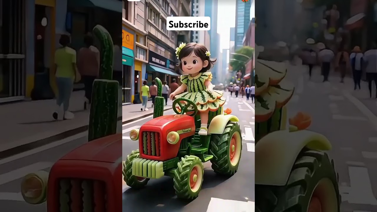 Amazing Tractor Animation for Kids 🚜 | Farming Cartoon Fun | 3D Farm Life Adventure Shorts 