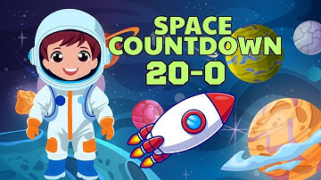 Space Countdown Song 🚀 Count Backwards 20–0 | Fun Kids Number Song