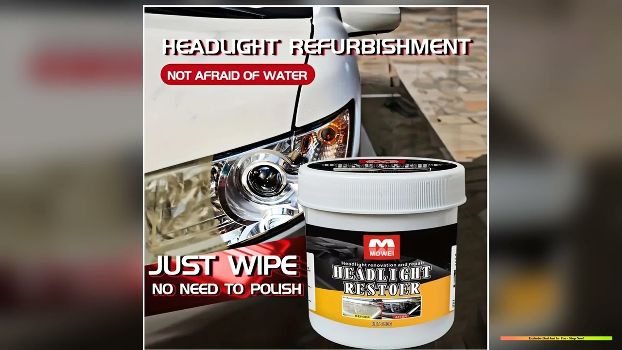 Car Headlight Restoration Polishing Headlamp Scratch Remover Repair Cleaning Paste Remove