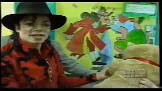 Michael Jackson visits a childrens hospital in Sydney, Australia