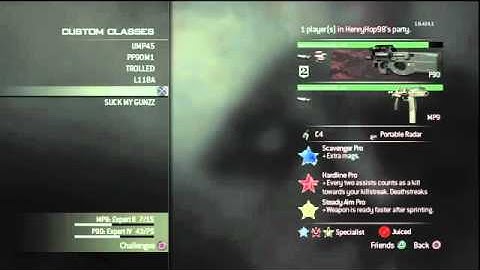 MW3: My Class Setups