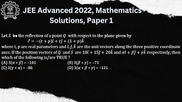 JEE Advanced 2022 Solution, Mathematics, Paper 1, Question 12 | Study Circus