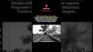 Germany Put Massive Guns on Trains. Railways Became Weapons | Railway Guns #shorts