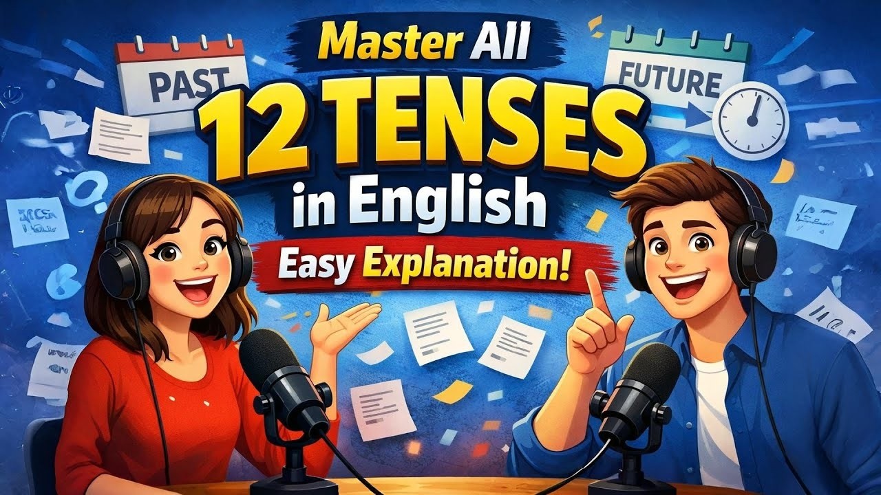 Master All 12 Tenses in English – Easy Explanation to Learn Grammar Fast & Speak Fluently
