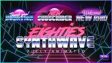 80s Synthwave Stream Alerts
