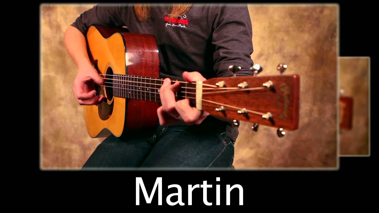 Martin D18V vs Eastman E10D Comparison Video YouTube