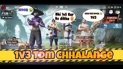 Random 3 players call me noob / challenge for 1v3 Tdm room (nextgamer09)