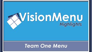 Team One Menu