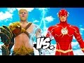 THE FLASH VS AQUAMAN - EPIC SUPERHEROES BATTLE